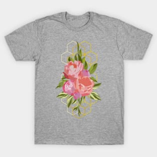 Floral Peony Hive T-Shirt